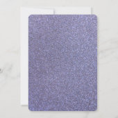 ティーポット茶カップフジタリア木グリッターベビーシャワー 招待状 (裏面)