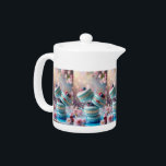 ティーポット<br><div class="desc">お茶のルーティンにパリジャンの魅力のtouchを追加するSweet Macaronis Ceramic teapot.パステルトーンのマカロンデザイン包まれたはのまわりに、滑らかで光沢のある仕上げを特徴とし、一日の甘みを少し愛する人に最適。</div>