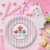 ティーポット2個の7インチ紙プレート ペーパープレート (パーティー)