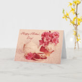 ティーポット、お茶は上がり、 カード (黄色い花)