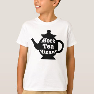 ティーポット-より多くの茶教区牧師か。 -白黒 Tシャツ