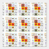 ティーポット コラージュ キッチン 壁紙 (正面)