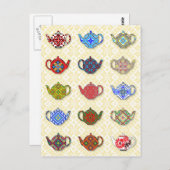 ティーポット ポストカード (正面/裏面)