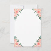 ティーポット マカロン ストリング ライト ローズ ブライダル シャワー 招待状 (裏面)