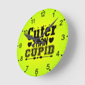 ティーポット ラウンド壁時計 (傾斜)