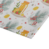 ティーポット、レモン、お茶と花のカップ カッティングボード (角)