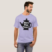 ティーポット - More tea Vicar? - モノクロ Tシャツ (正面フル)