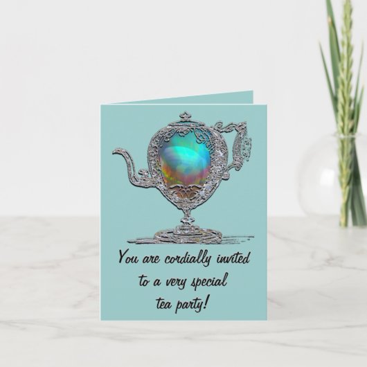 ティーポビクトリアンットパーティの招待状 招待状 (正面)