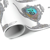 ティーポビクトリアンットホワイトモノグラム ラッピングペーパー (ロールコーナー)