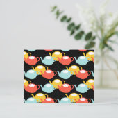 ティーポモダンットパターン ポストカード (スタンド正面)