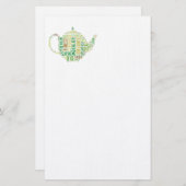 ティーポ文字デザイン 便箋 (正面/裏面)