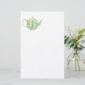 ティーポ文字デザイン 便箋 (スタンド正面)