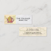 ティーポ素朴ット |ハーブ植物 スキニー名刺 (正面/裏面)