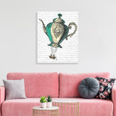 ティーポ飛んでいるット1緑と黄色 キャンバスプリント (インサイチュ (リビング))