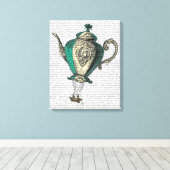 ティーポ飛んでいるット1緑と黄色 キャンバスプリント (インサイチュ (ウッドフロア))