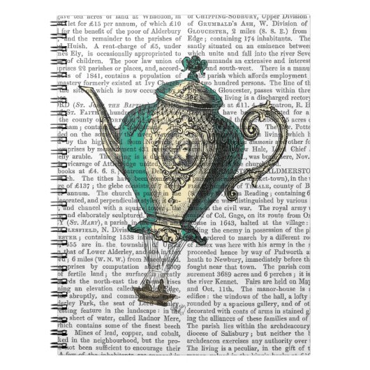 ティーポ飛んでいるット1緑と黄色 ノートブック (正面)