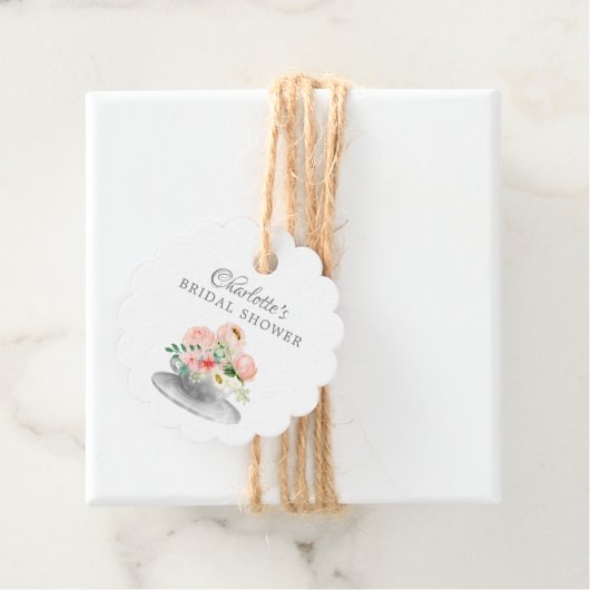 ティーモダンブライダルシャワーお気に入りギフトラベル フェイバータグ (インサイチュ)