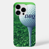 ティーモノグラムゴルファーモダンの電話ケースにゴルフボール Case-Mate iPhoneケース (裏面)