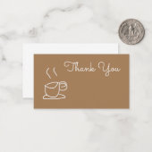 ティーラバーコーヒーラバーモダンズシンプル ノートカード (正面/裏面インサイチュ)