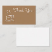 ティーラバーコーヒーラバーモダンズシンプル ノートカード (正面/裏面)