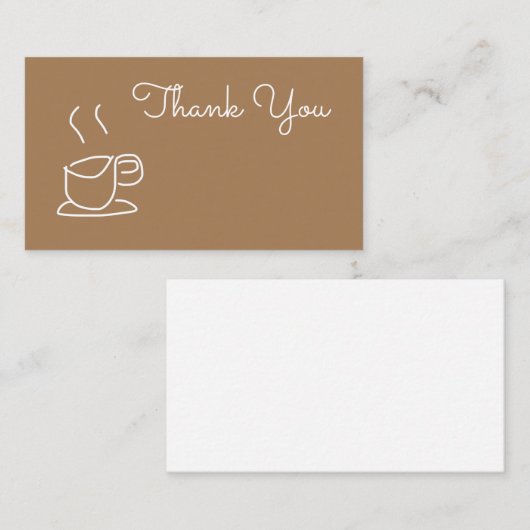 ティーラバーコーヒーラバーモダンズシンプル ノートカード (正面/裏面)