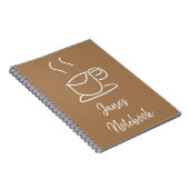 ティーラバーコーヒーラバーモダンズシンプル ノートブック (右側)