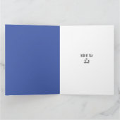 ティーラバーズラージブルー誕生日 カード (内部)