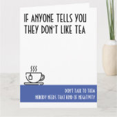 ティーラバーズラージブルー誕生日 カード (正面)