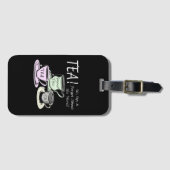 ティーラバーポジティビティ引用文シットシップ忘れ ラゲッジタグ (正面横)