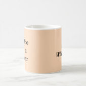 ティーラバー先生おもしろいキャプションノベルティ桃 コーヒーマグカップ (中央)