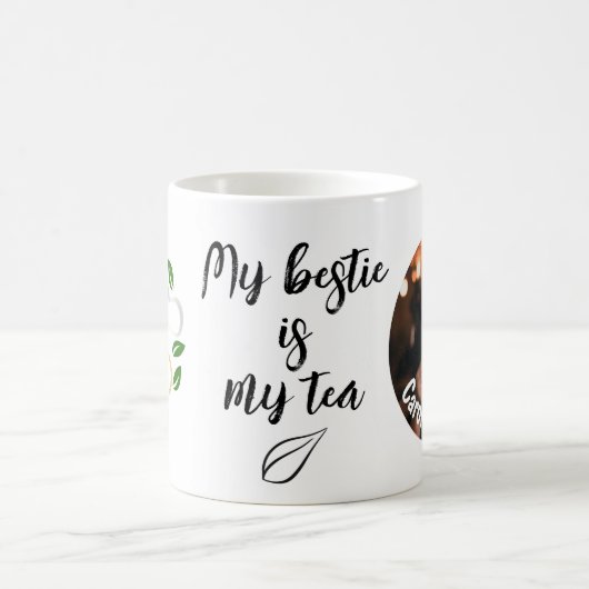 ティーラバー私の最高の友人は私の紅茶I Bestie コーヒーマグカップ (中央)