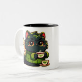 ティーラブ妖精の猫 ツートーンマグカップ (正面左)