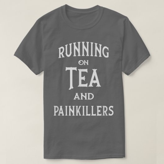 ティーランニングと鎮痛剤チーキーウィッチの上の Tシャツ (デザイン正面)