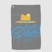 ティーリフィックギフトアイディア最高の:パパゴルフタオル ゴルフタオル (正面)