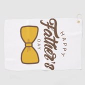 ティーリフィックギフトアイディア：ハッピーファーザーズデイゴルフタオル ゴルフタオル (横)