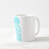 ティールの鷹の鳥とも月 コーヒーマグカップ (正面右)