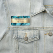 ティールアガテゴールドフォイル名タグ 名札 (インサイチュ)