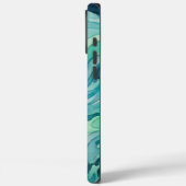 ティールウォーターカラーの海の波 Case-Mate iPhoneケース (裏面 / 左)