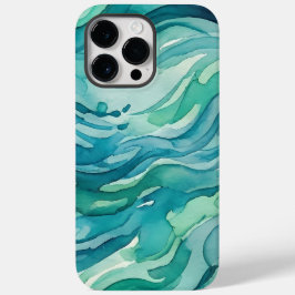 ティールウォーターカラーの海の波 Case-Mate iPhone 14 PRO MAXケース