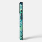 ティールウォーターカラーの海の波 Case-Mate iPhoneケース (裏面 / 左)