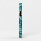 ティールウォーターカラーの海の波 Case-Mate iPhoneケース (裏面/右)