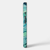 ティールウォーターカラーの海の波 Case-Mate iPhoneケース (裏面 / 左)