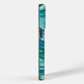 ティールウォーターカラーの海の波 Case-Mate iPhoneケース (裏面 / 右)