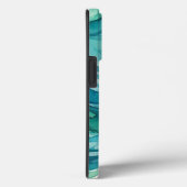ティールウォーターカラーの海の波 Case-Mate iPhoneケース (裏面 / 右)