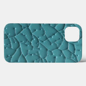 ティールオーガニックテクスチャーiPhoneケース モダンスタイル Case-Mate iPhoneケース (裏面 (横))