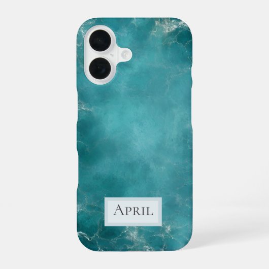 ティールオーシャン iPhone 16ケース (裏面)