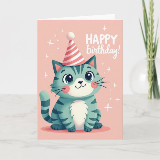 ティールキティ誕生日カード カード (正面)