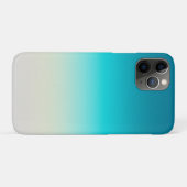 ティールグラデーションモダンオンブレ Case-Mate iPhoneケース (裏面(横))