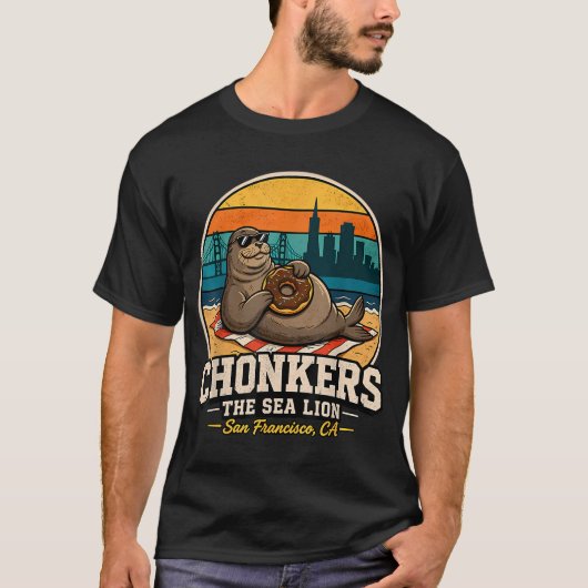 ティールグリーンの釣り仲間 Tシャツ (正面)