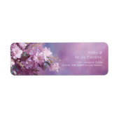 ティールゴールドリーフピンク桜 ラベル (正面)